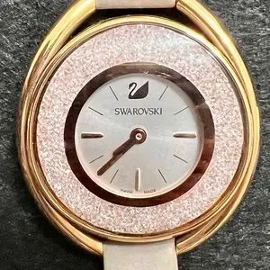 Swarovski Crystal Crystalline Oval Rose Gold Tone Watch 5158544 Preowned Swarovski Crystal Crystalline Oval Rose Gold Tone Wrist  main image 4